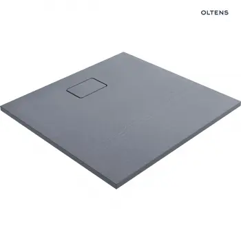 Brodzik z konglomeratu Oltens Bergytan 90x90cm - kwadratowy, RockSurface, szary - 17101700